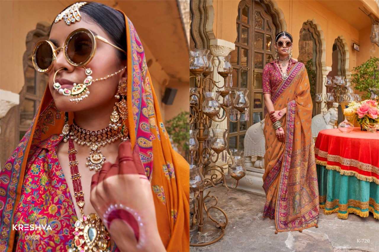 YNF PURE SILK KESH113 PADMAKAMAL CLOTHING BRANDS WHOLESALE KRESHVA SAREES MANUFACTURER