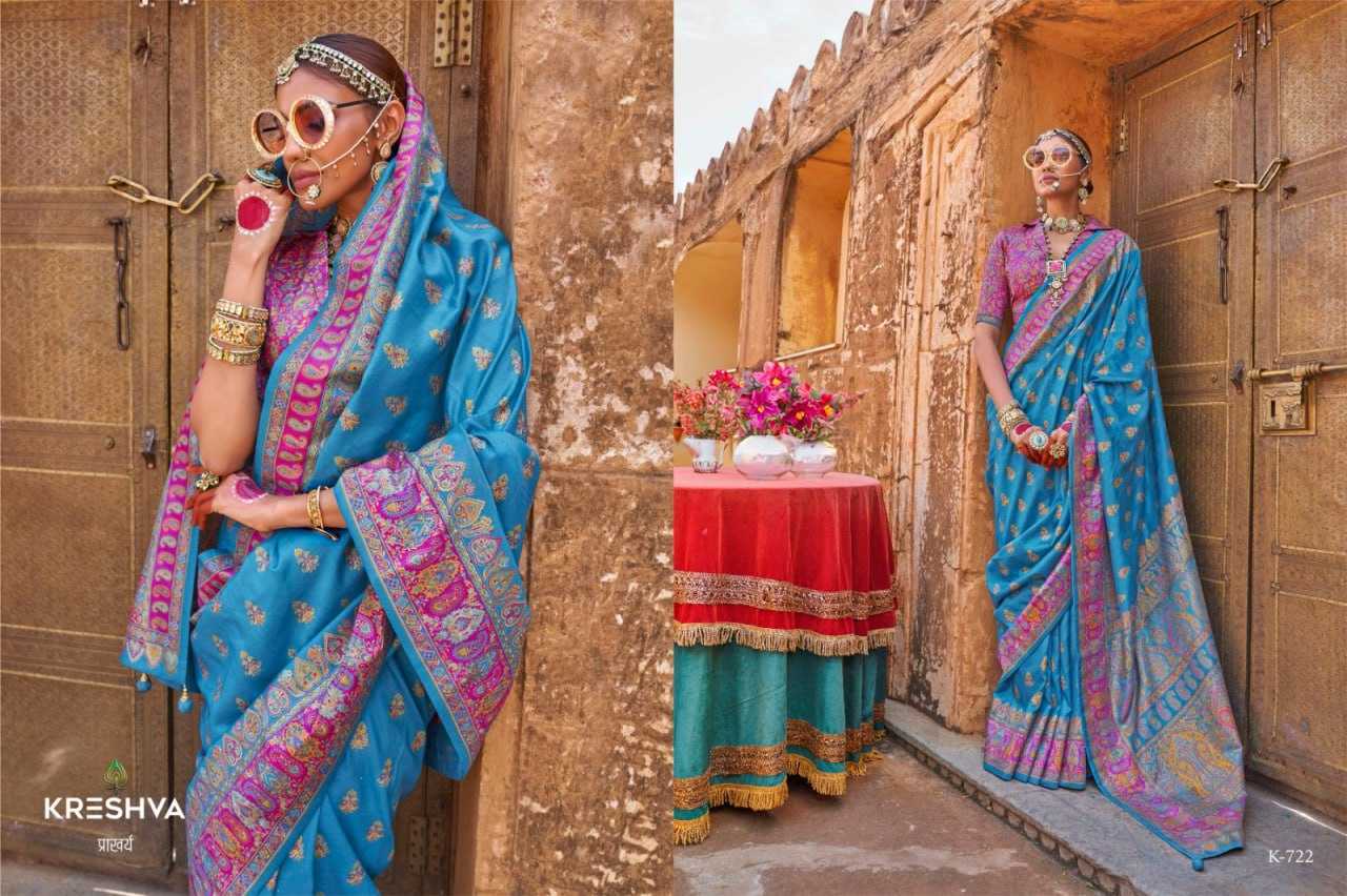 YNF PURE SILK KESH113 PADMAKAMAL CLOTHING BRANDS WHOLESALE KRESHVA SAREES MANUFACTURER