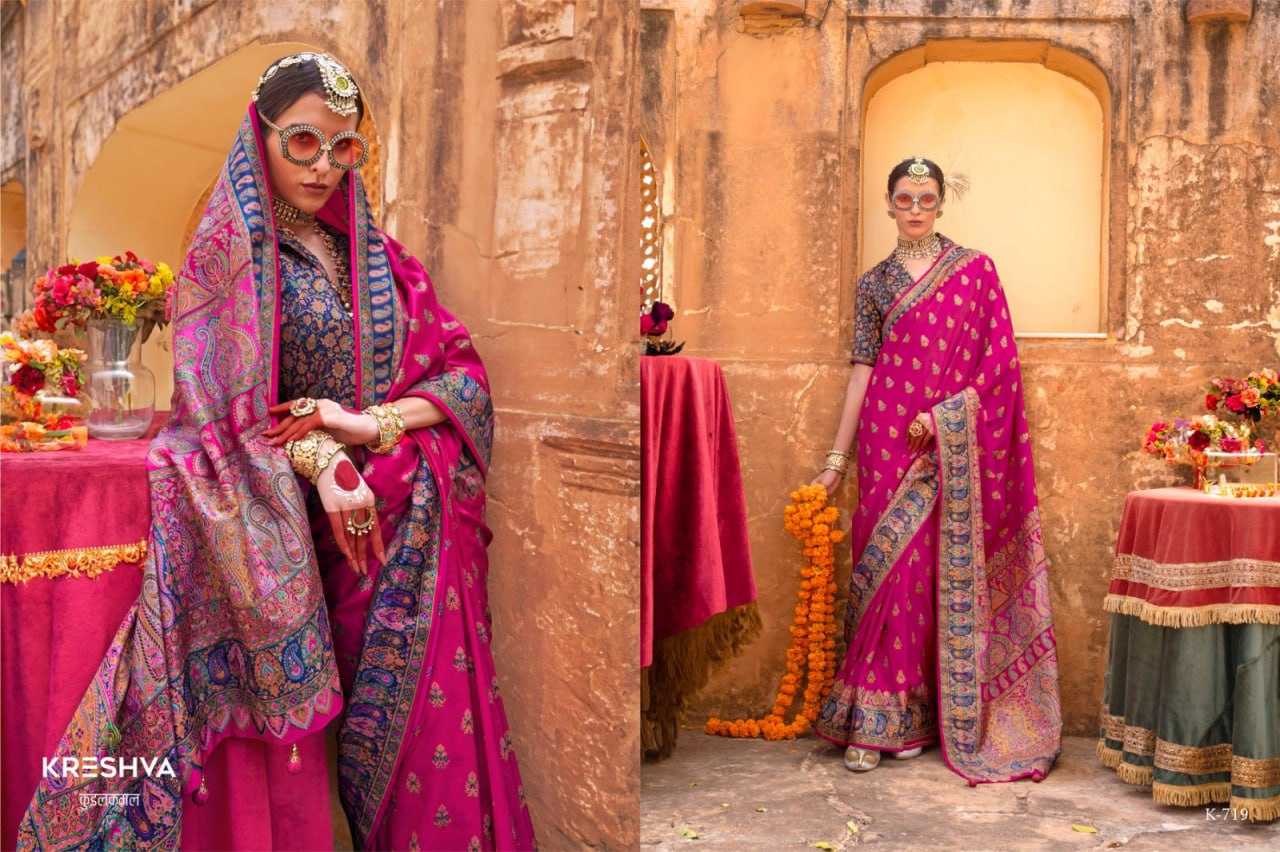 YNF PURE SILK KESH113 PADMAKAMAL CLOTHING BRANDS WHOLESALE KRESHVA SAREES MANUFACTURER