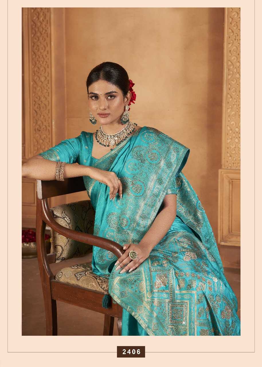 YNF SATIN SILK KESH235 BANARASI FUSION VOL 2 CLOTHING BRANDS WHOLESALE AV FASHION SAREES MANUFACTURER