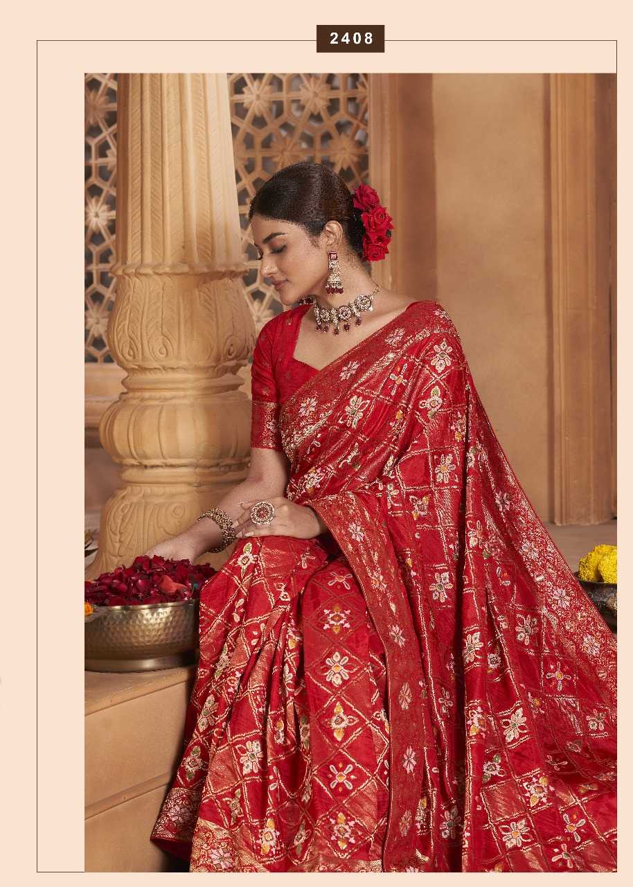 YNF SATIN SILK KESH235 BANARASI FUSION VOL 2 CLOTHING BRANDS WHOLESALE AV FASHION SAREES MANUFACTURER