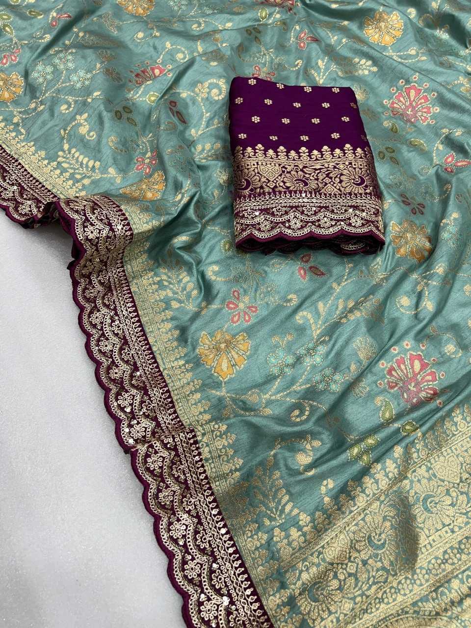 YNF SOFT DOLA KESH107 RNNC63 SAREES WHOLESALE DOLA SILK PURE ZARI SILK EMBROIDERED SILK SAREES MANUFACTURER