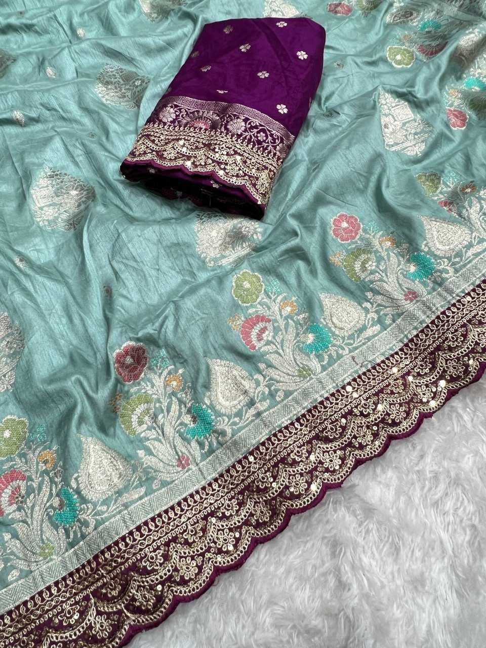 YNF SOFT DOLA KESH107 RNNC64 SILK SAREES WHOLESALE DOLA SILK PURE ZARI SILK EMBROIDERED SILK SAREES MANUFACTURER