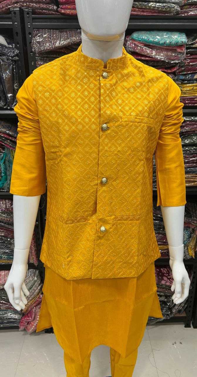 YNF BANGLORI SILK KESH246 SWAYAMVAR WHOLESALE MENS WEAR PATHANI SUIT SILK KURTA MANUFACTURER