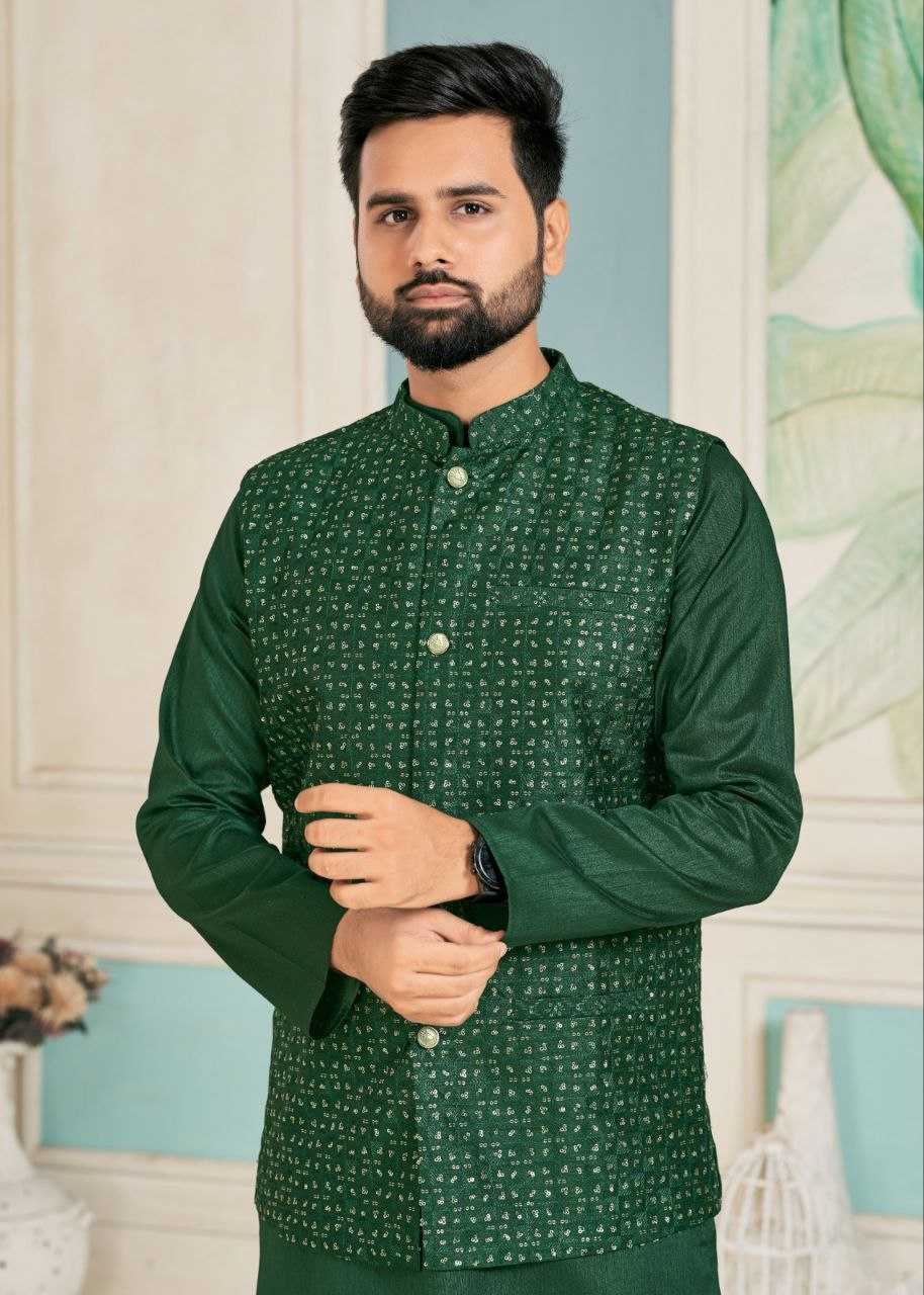 YNF BANGLORI SILK KESH246 SWAYAMVAR WHOLESALE MENS WEAR PATHANI SUIT SILK KURTA MANUFACTURER