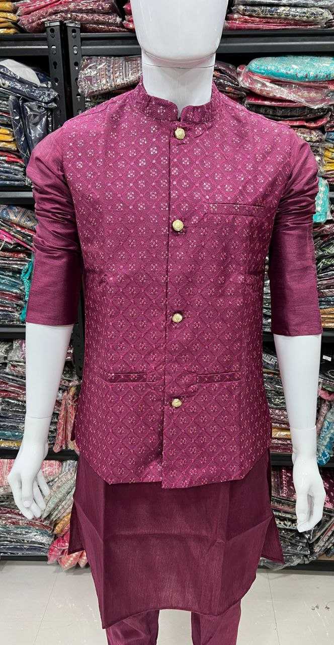 YNF BANGLORI SILK KESH246 SWAYAMVAR WHOLESALE MENS WEAR PATHANI SUIT SILK KURTA MANUFACTURER