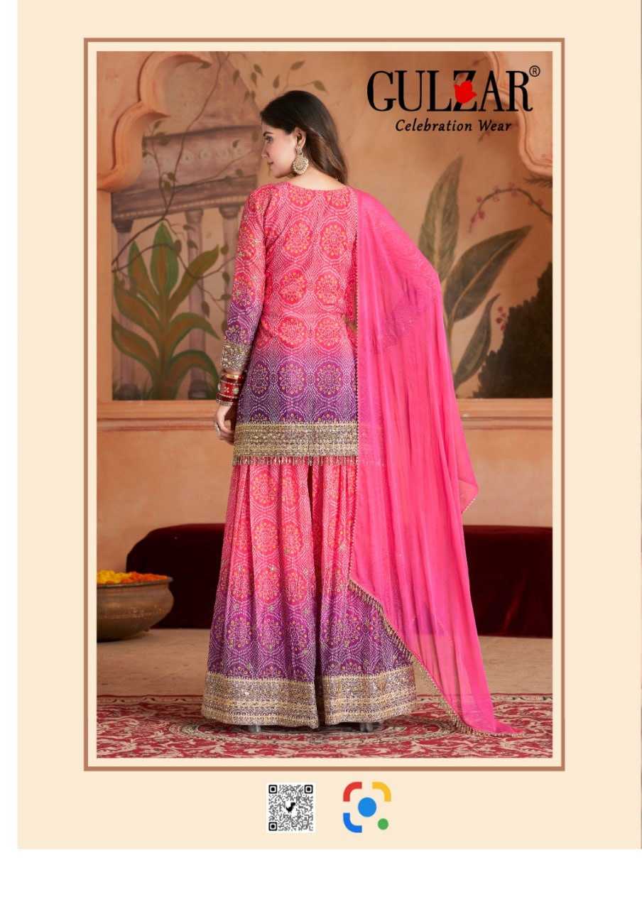 YNF CHINON Gulzar KESH233 2121 CLOTHING BRANDS WHOLESALE SUIT AND SHARARA MANUFACTURER