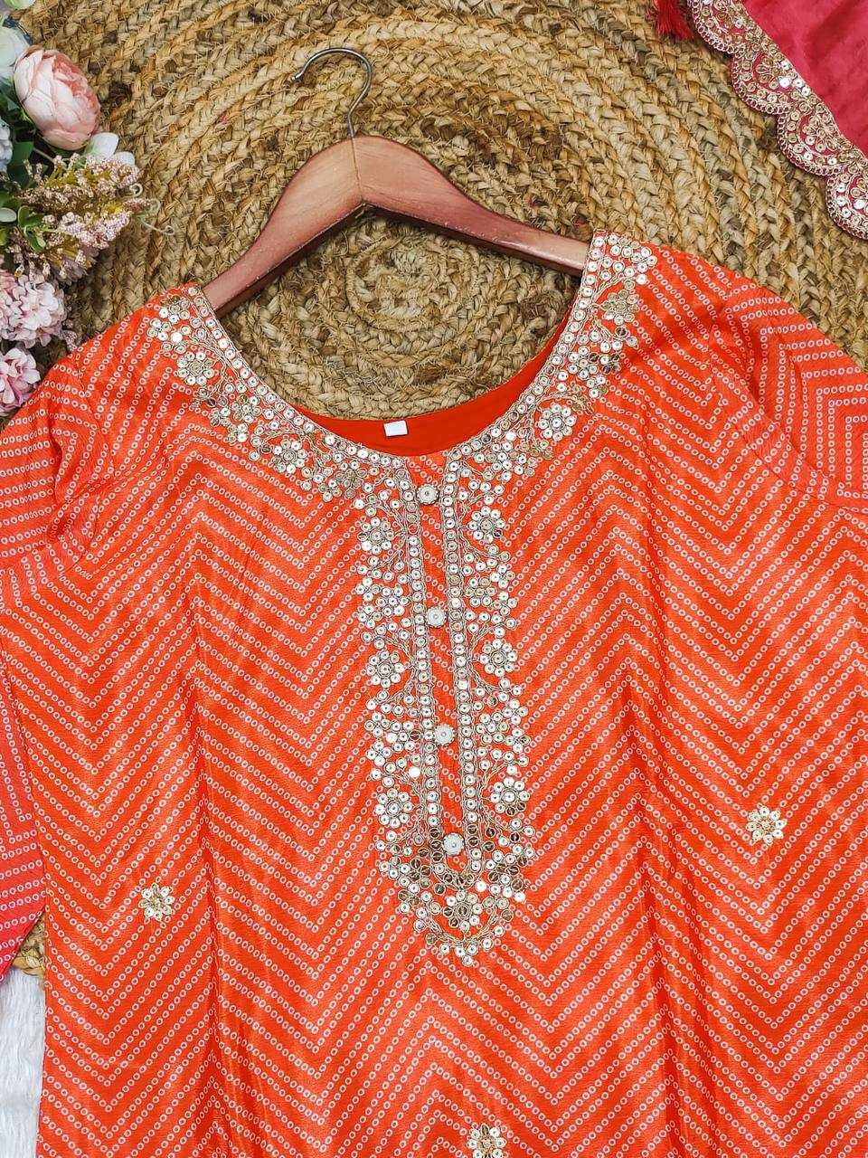 YNF CHINON KESH211 LDY112 SUITS & DRESSES WHOLESALE EMBROPIDERY PRINTED BANDHANI WEDDING SUITS MANUFACTURE