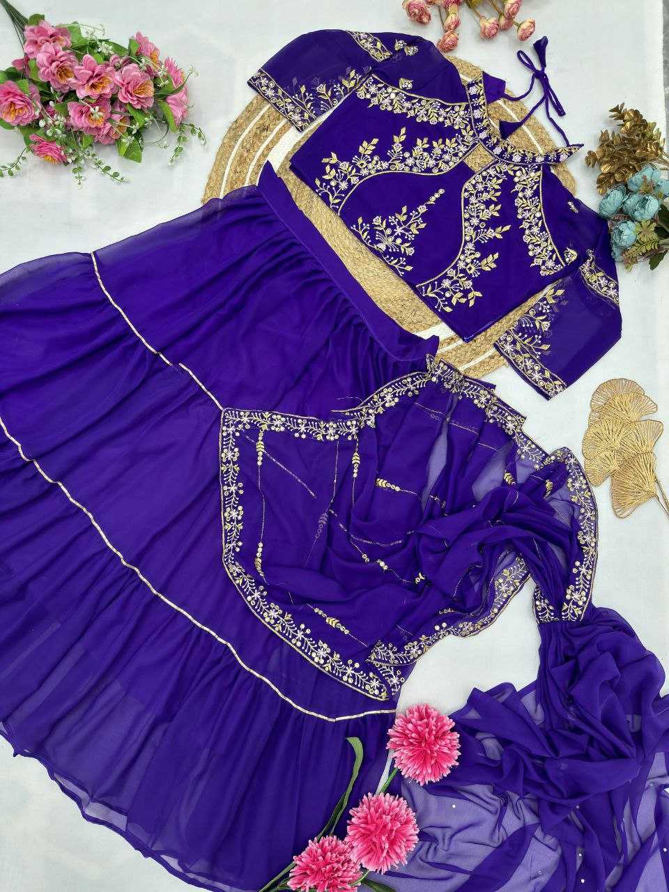 YNF CHINON RIN181 1074 SAREES WHOLESALE READY TO WEAR FANCY LEHNGA DESIGNER RUFFLE SAREES WITH MANUFACTURER