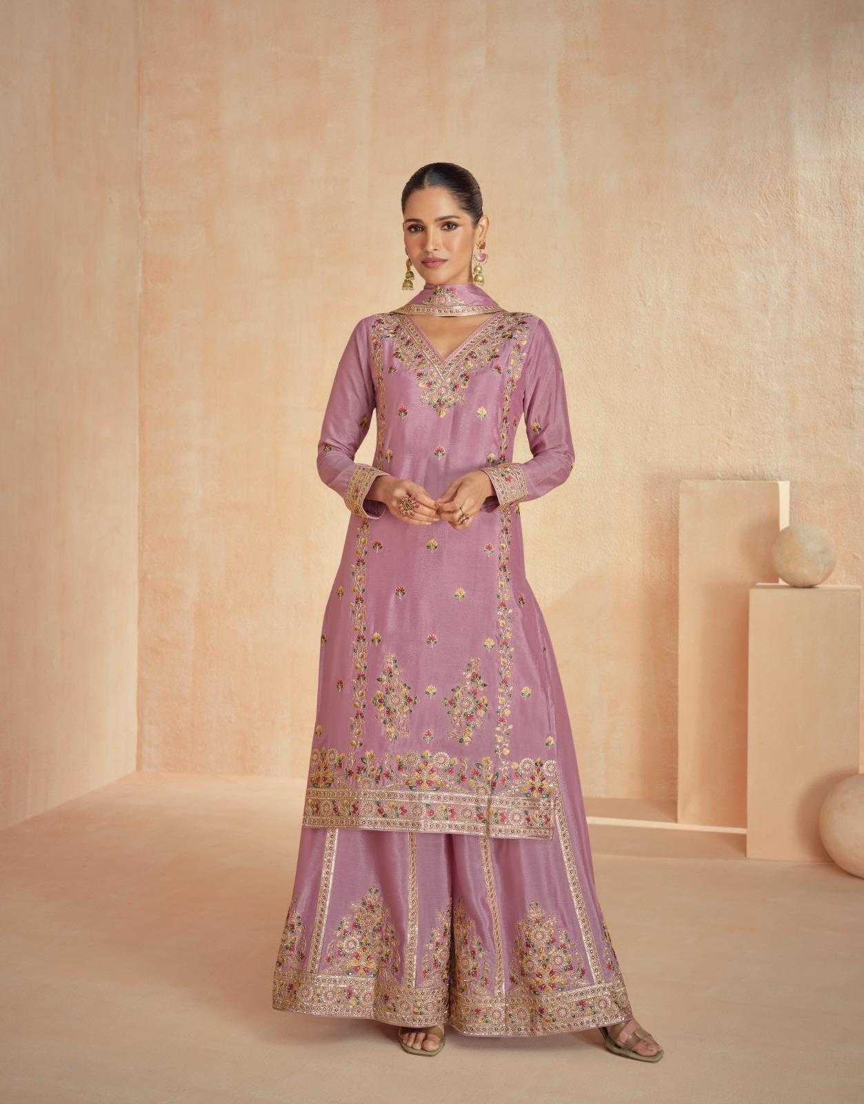 YNF CHINON SILK AASHIRWAD KESH233 RINAAZ CLOTHING BRANDS WHOLESALE SUITS MANUFACTURER