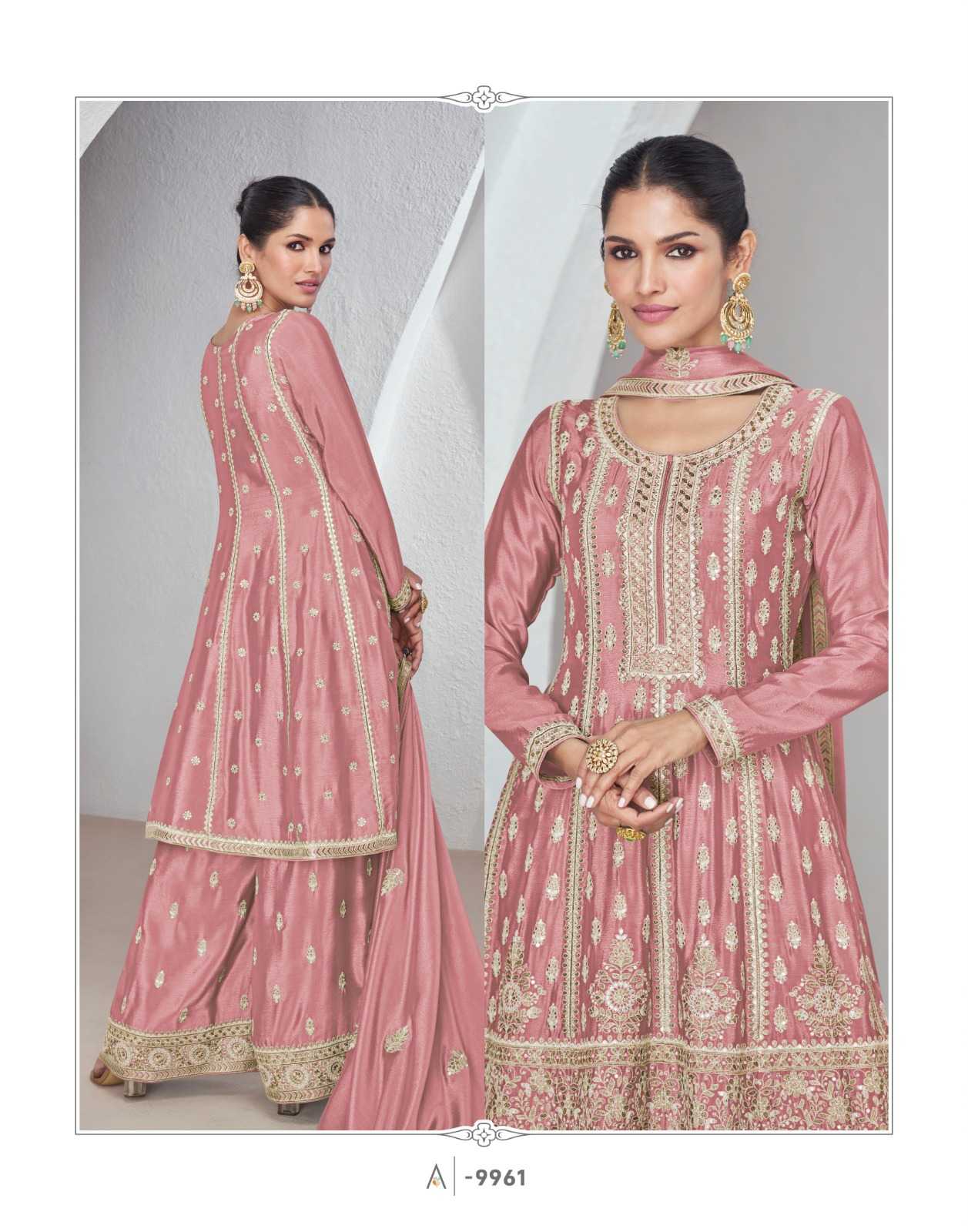 YNF CHINON SILK AASHIRWAD KESH233 SAJDA CLOTHING BRANDS WHOLESALE SUITS MANUFACTURER