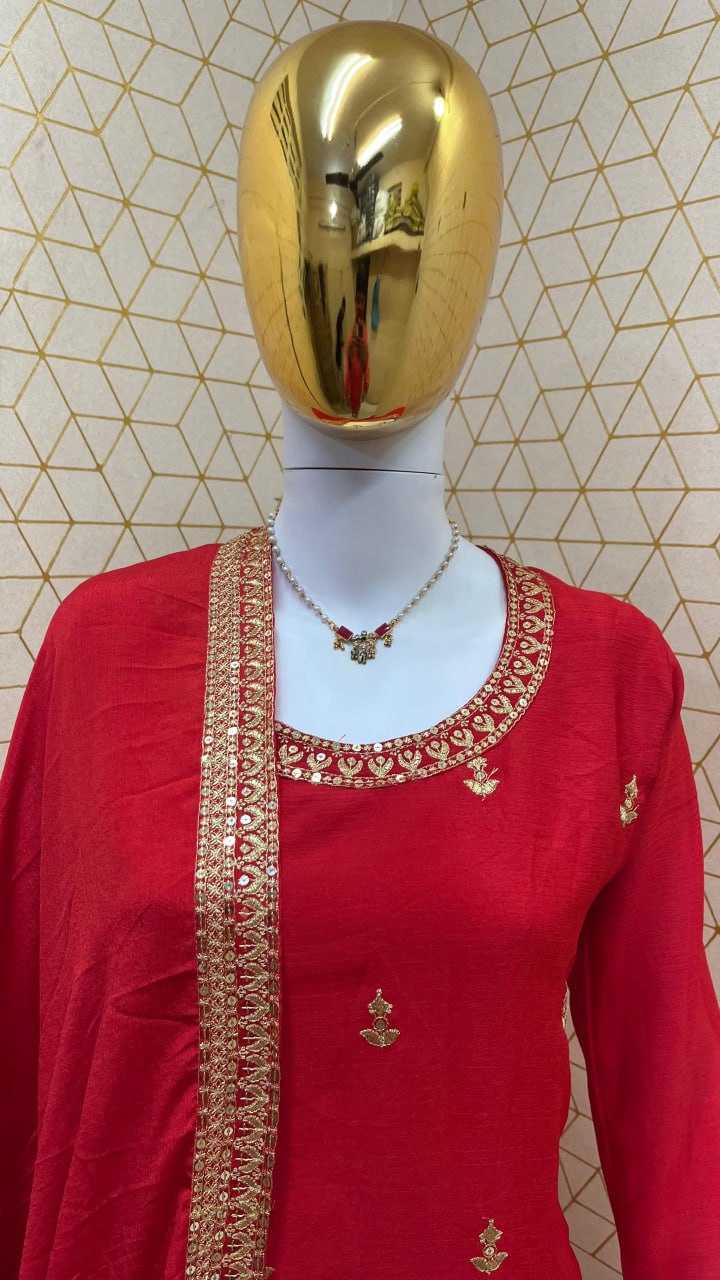 YNF CHINON SILK KESH247 7030 SUITS & DRESSES WHOLESALE EMBROPIDERY SHARARA SALWAR SILK PARTY WEDDING SUITS MANUFACTURE