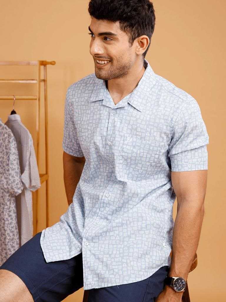 YNF COTTON KESH278 SPS10 Shirt WHOLESALE MEN SHIRT HALF SLEEVE PRINTED MENS WEAR MANUFACTURER