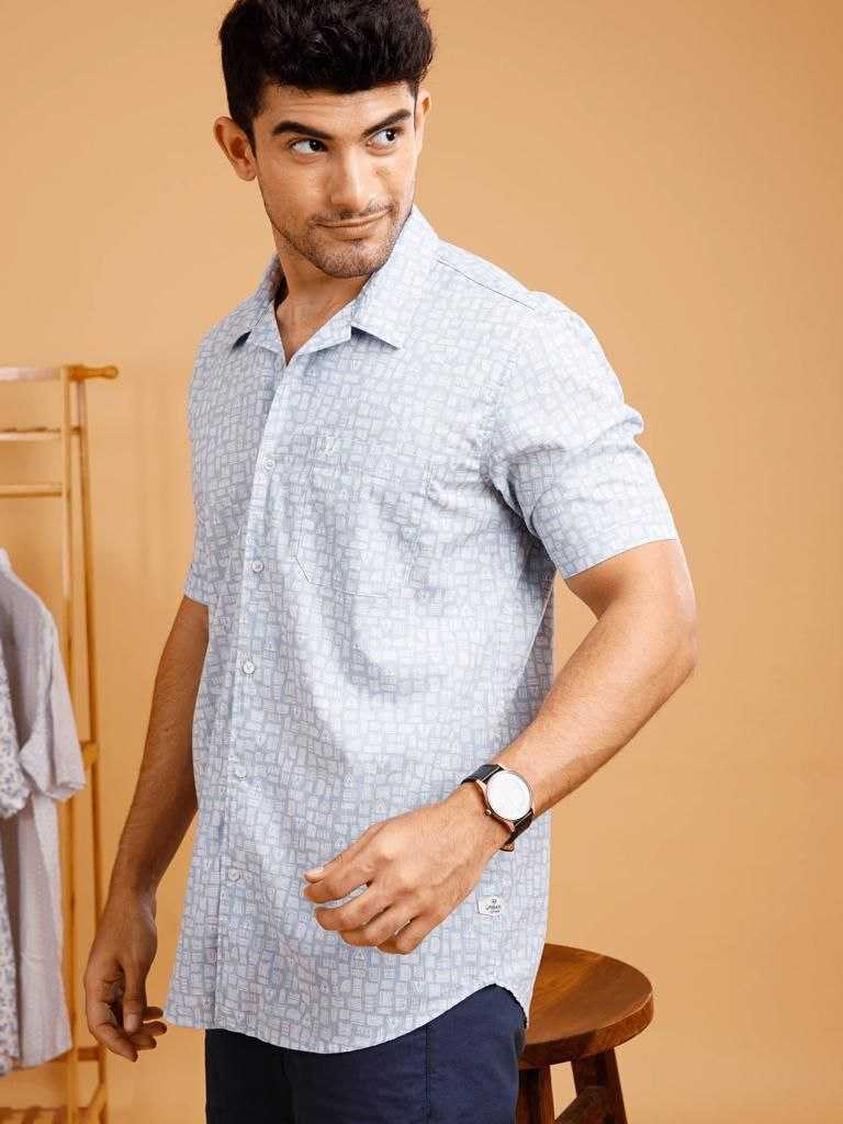 YNF COTTON KESH278 SPS10 Shirt WHOLESALE MEN SHIRT HALF SLEEVE PRINTED MENS WEAR MANUFACTURER