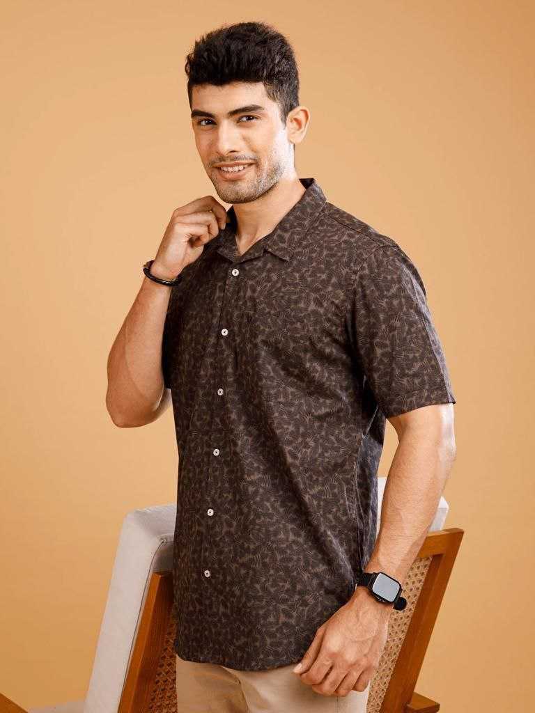 YNF COTTON KESH278 SPS10 Shirt WHOLESALE MEN SHIRT HALF SLEEVE PRINTED MENS WEAR MANUFACTURER