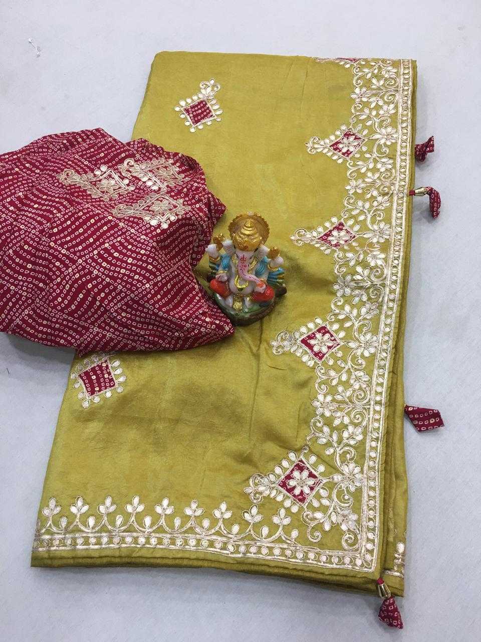 YNF COTTON KESH281 12 SAREE WHOLESALE FANCY GOTA PATTI WORK SAREES MANUFACATURER 