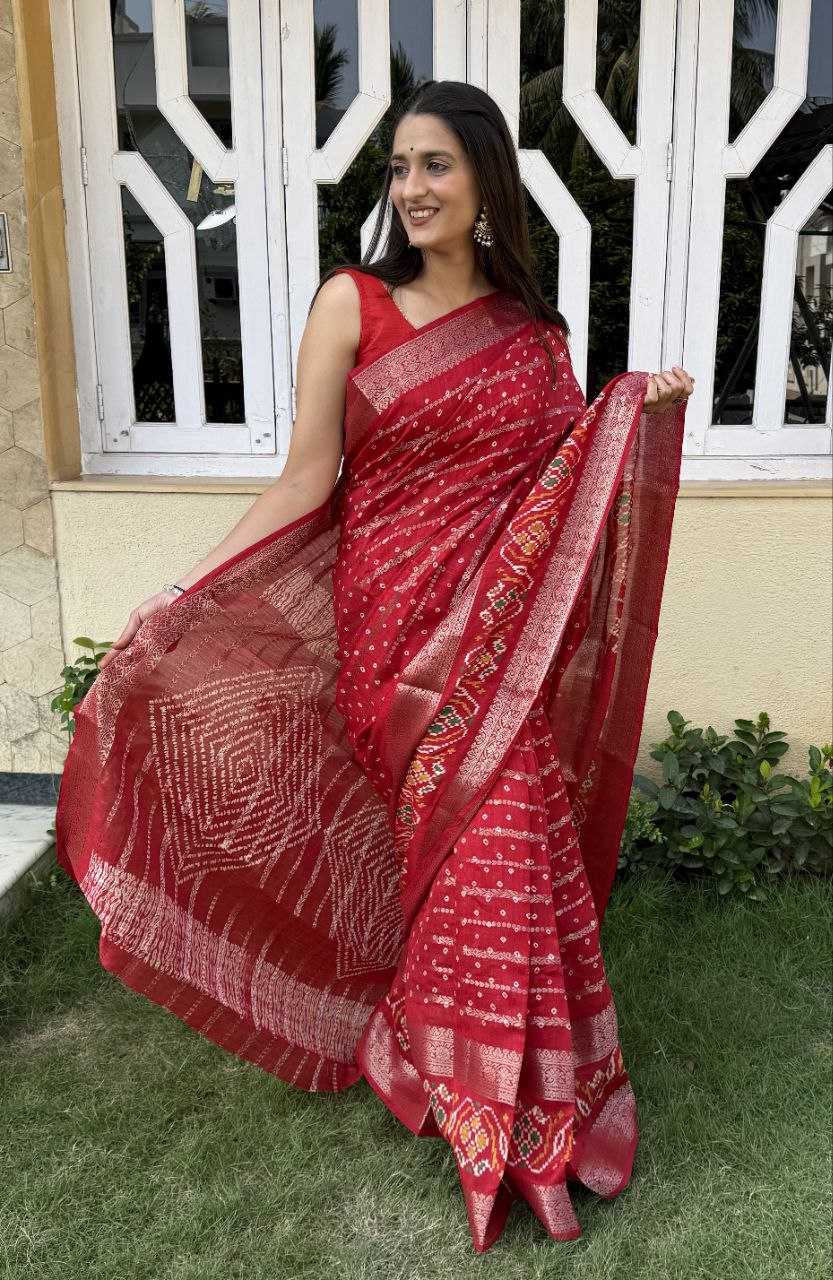 YNF COTTON SILK KESH117 RWC55 SAREES WHOLESALE SILK ZARI BORDER RED COTTON SAREES MANUFACTURER