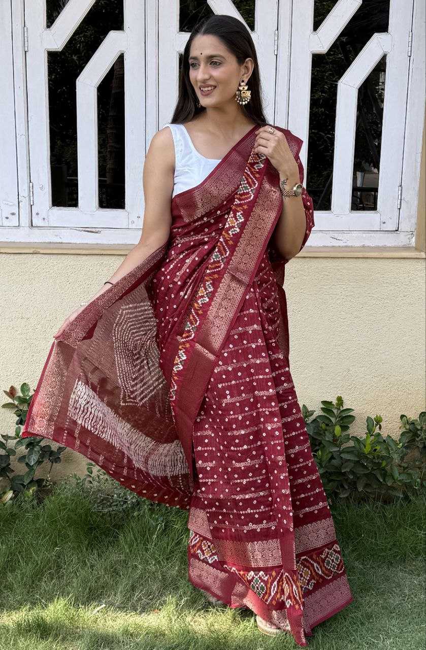 YNF COTTON SILK KESH117 RWC55 SAREES WHOLESALE SILK ZARI BORDER RED COTTON SAREES MANUFACTURER