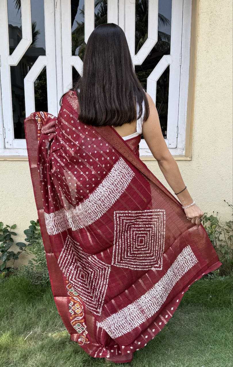 YNF COTTON SILK KESH117 RWC55 SAREES WHOLESALE SILK ZARI BORDER RED COTTON SAREES MANUFACTURER