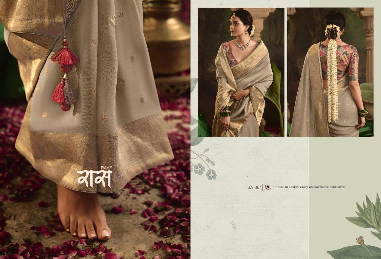 YNF CRAPE SILK KIMORA KESH235 RAAS CLOTHING BRANDS WHOLESALE SAREE MANUFACTURER