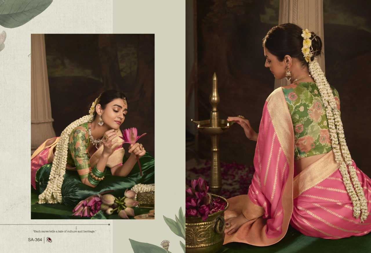 YNF CRAPE SILK KIMORA KESH235 RAAS CLOTHING BRANDS WHOLESALE SAREE MANUFACTURER