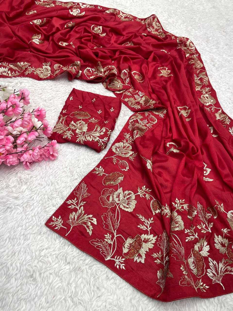 YNF DOLA SILK RIN143 459 SILK SAREES WHOLESALE TRADITIONAL EMBROIDERY FRSTIVEL SILK SAREES MANUFACTURER