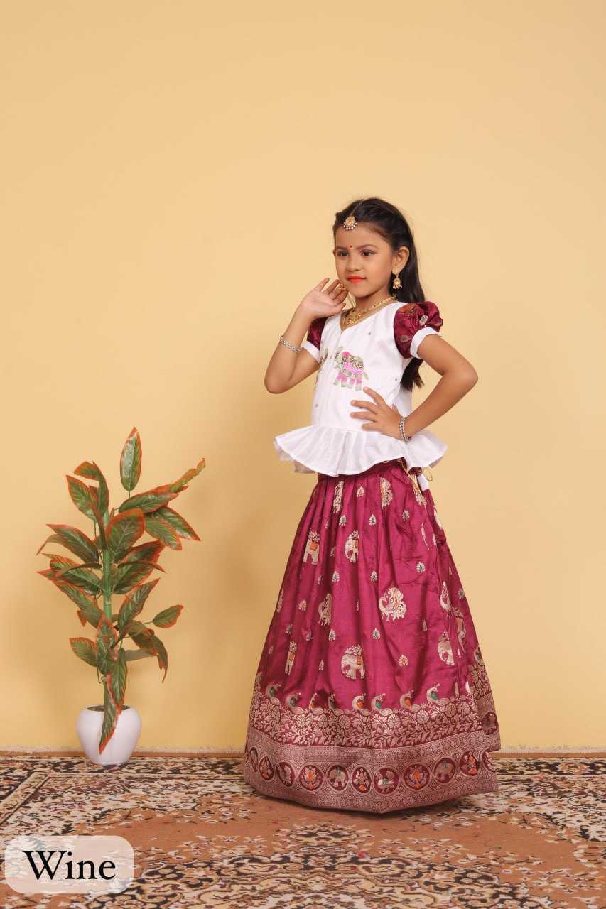 YNF DOLA SILK RIN192 8059 KIDS WEAR WHOLESALE KIDS LEHENGA KIDS TRADITIONAL OUTFITS KIDS LEHENGA CHOLI KIDS FESTIVE WEAR KIDS WEDDING OUTFITS MANUFACTURER