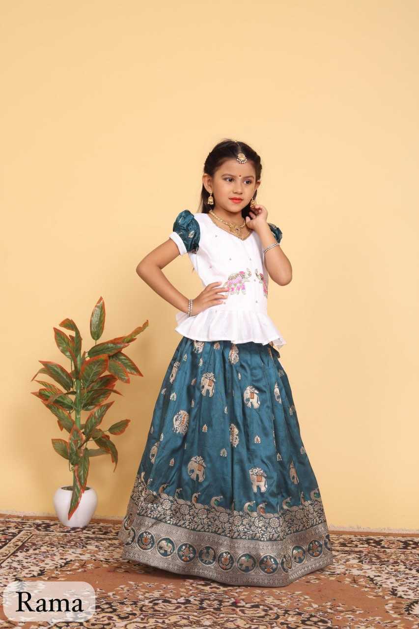 YNF DOLA SILK RIN192 8059 KIDS WEAR WHOLESALE KIDS LEHENGA KIDS TRADITIONAL OUTFITS KIDS LEHENGA CHOLI KIDS FESTIVE WEAR KIDS WEDDING OUTFITS MANUFACTURER