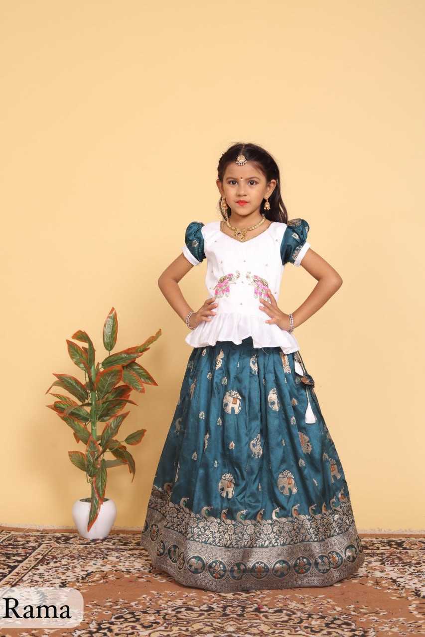 YNF DOLA SILK RIN192 8059 KIDS WEAR WHOLESALE KIDS LEHENGA KIDS TRADITIONAL OUTFITS KIDS LEHENGA CHOLI KIDS FESTIVE WEAR KIDS WEDDING OUTFITS MANUFACTURER