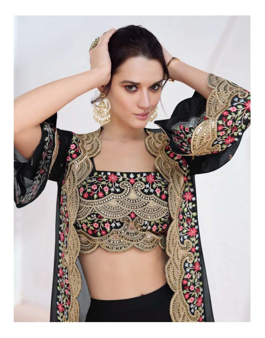 YNF GEORGETTE AASHIRWAD KESH233 AARZOO CLOTHING BRANDS WHOLESALE SUIT ADN DRESS MANUFACTURER