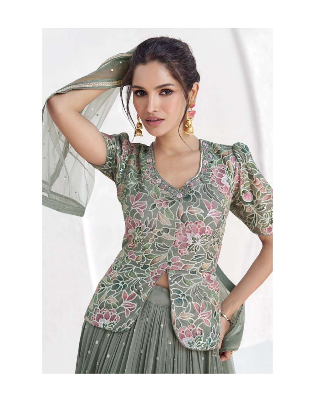 YNF GEORGETTE AASHIRWAD KESH233 AARZOO CLOTHING BRANDS WHOLESALE SUIT ADN DRESS MANUFACTURER