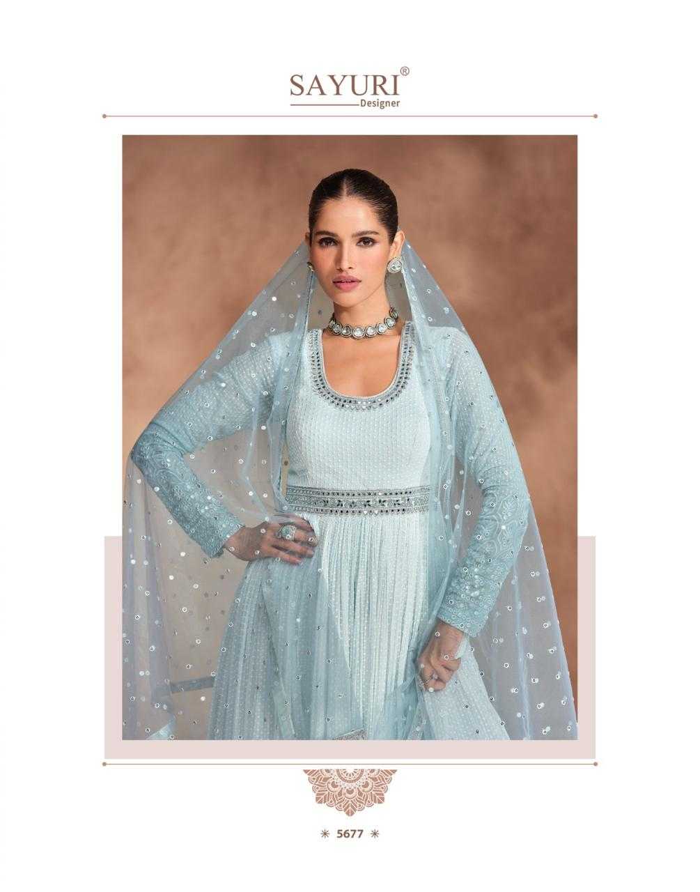 YNF GEORGETTE SAYURI KESH233 IZHAAR CLOTHING BRANDS WHOLESALE GOWNS MANUFACTURER