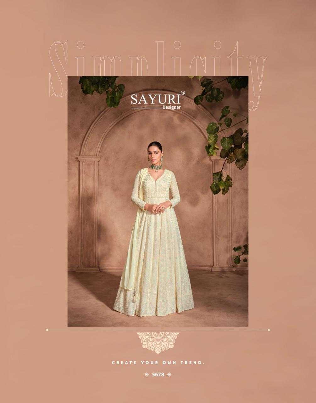 YNF GEORGETTE SAYURI KESH233 IZHAAR CLOTHING BRANDS WHOLESALE GOWNS MANUFACTURER