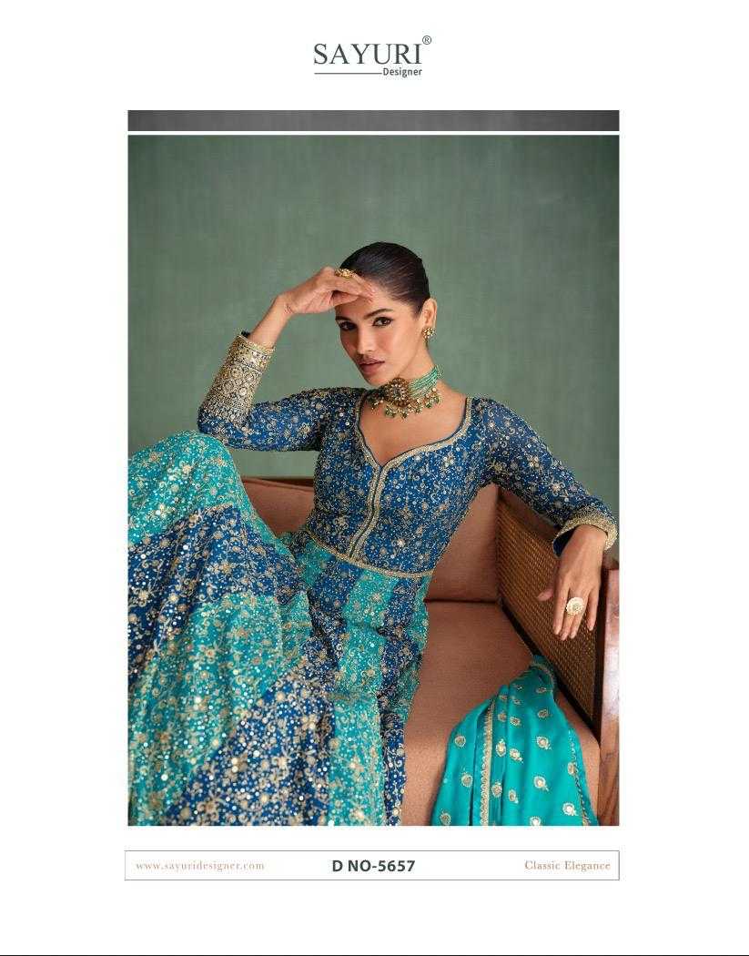 YNF GEORGETTE SAYURI KESH233 RANG CLOTHING BRANDS WHOLESALE GOWNS MANUFACTURER