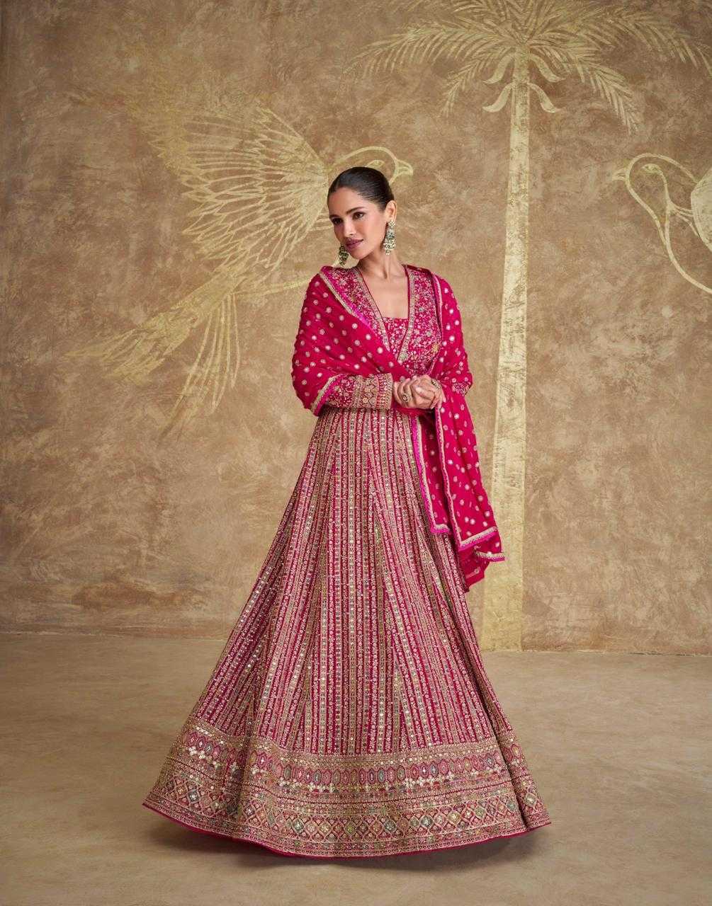YNF GEORGETTE SAYURI KESH233 ROYAL CLOTHING BRANDS WHOLESALE GOWNS MANUFACTURER