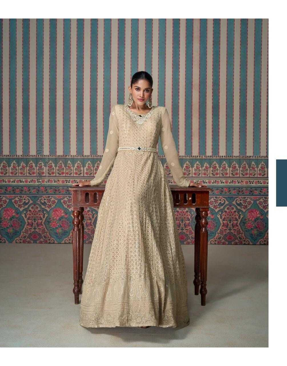 YNF GEORGETTE SAYURI KESH233 ZARINA CLOTHING BRANDS WHOLESALE GOWNS MANUFACTURER
