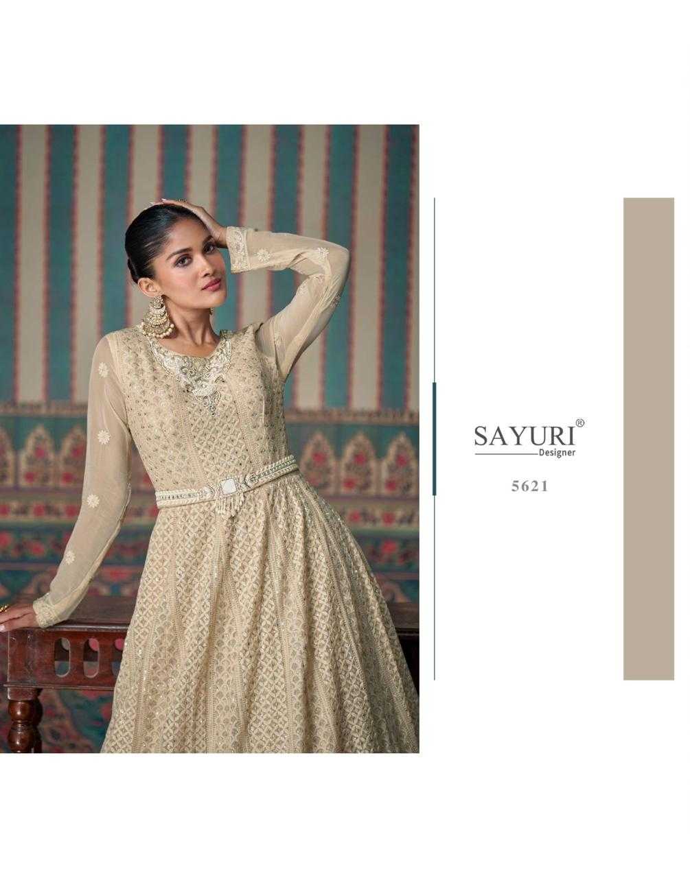 YNF GEORGETTE SAYURI KESH233 ZARINA CLOTHING BRANDS WHOLESALE GOWNS MANUFACTURER