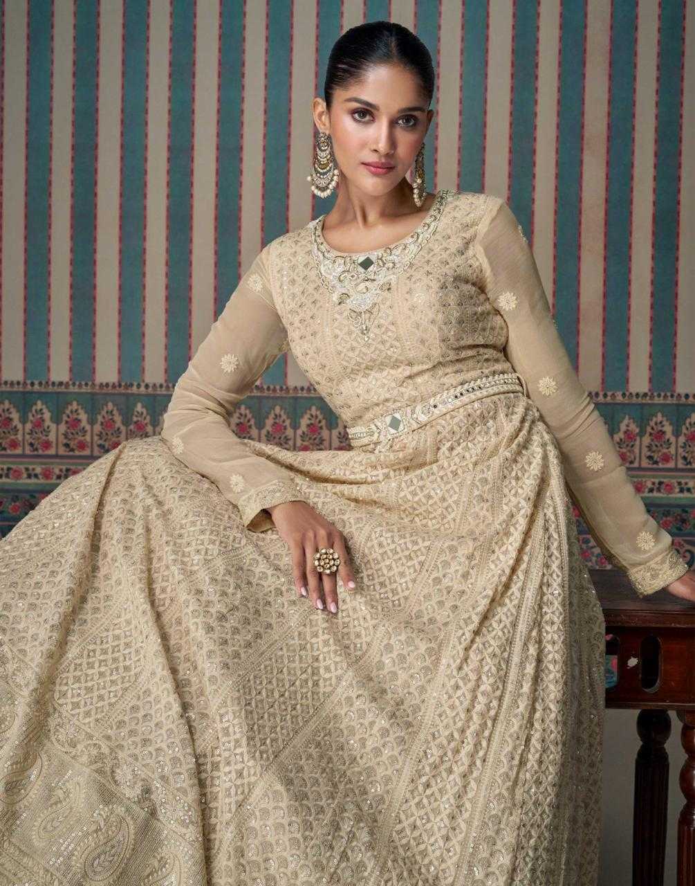 YNF GEORGETTE SAYURI KESH233 ZARINA CLOTHING BRANDS WHOLESALE GOWNS MANUFACTURER
