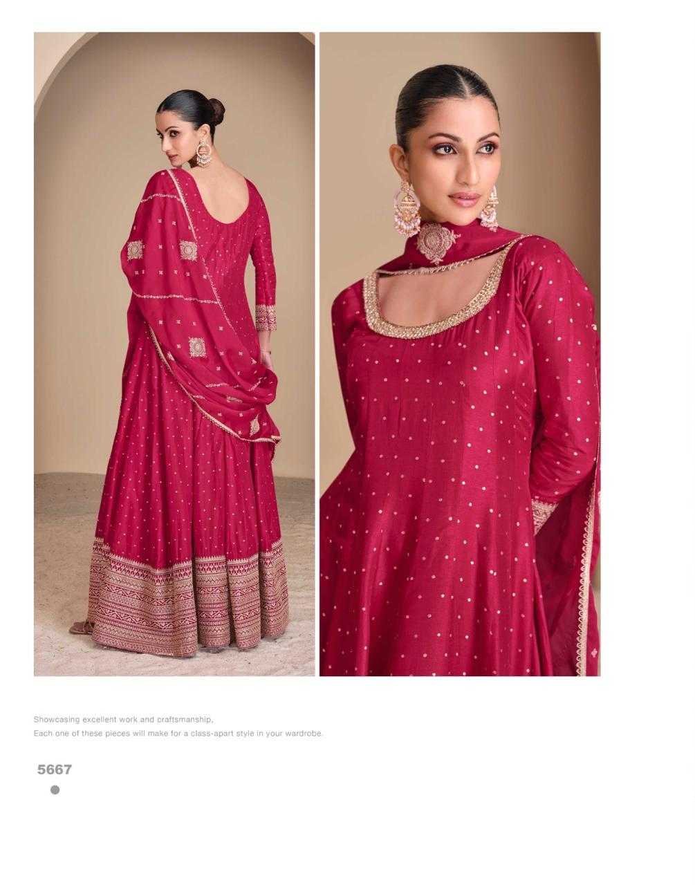 YNF JACQUARD SAYURI KESH233 LEELA CLOTHING BRANDS WHOLESALE GOWN MANUFACTURER