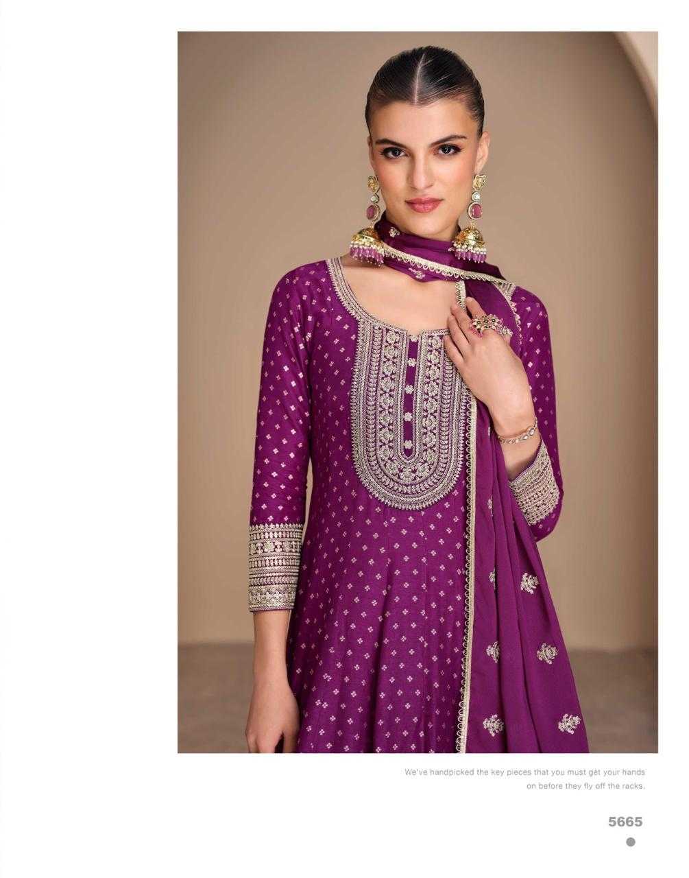 YNF JACQUARD SAYURI KESH233 LEELA CLOTHING BRANDS WHOLESALE GOWN MANUFACTURER