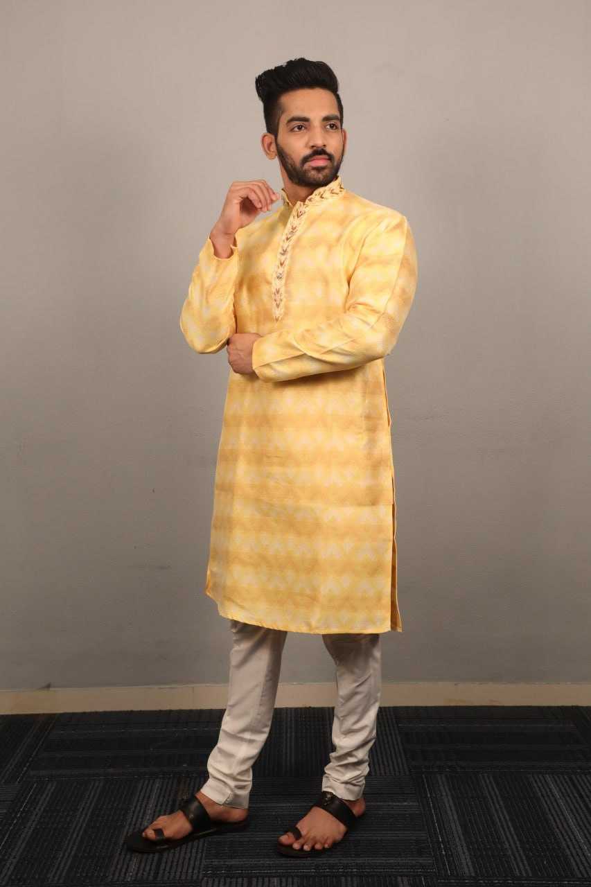 YNF JEQUARD SILK RIN111 MORPANKH MENS WEAR WHOLESALE COTTON  MEN KURTA PAJAMA EMANUFACTURER