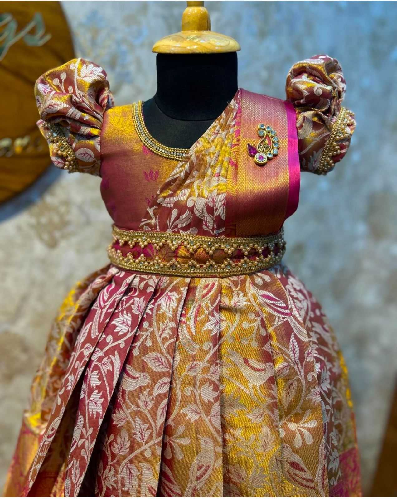 YNF KANJIVARAM SILK RIN192 8062 KIDS WEAR WHOLESALE KIDS GOWNS KIDS TRADITIONAL OUTFITS KIDS ETHNIC GOWNS KIDS FESTIVE WEAR MANUFACTURER