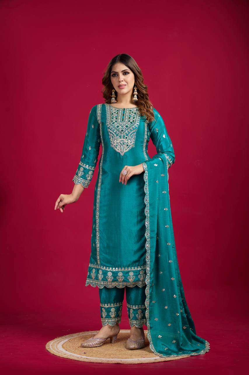 YNF KESH128 5001 SUITS & DRESSES WHOLESALE EMBROIDERY PARTY WEAR LADIES ZARI SUITS MANUFACTURER