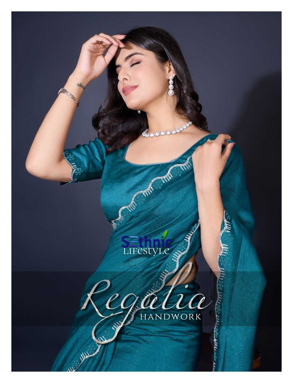YNF KHADI SETHNIC LIFESTYLE KESH113 Regalia CLOTHING BRANDS WHOLESALE SAREES MANUFACTURER