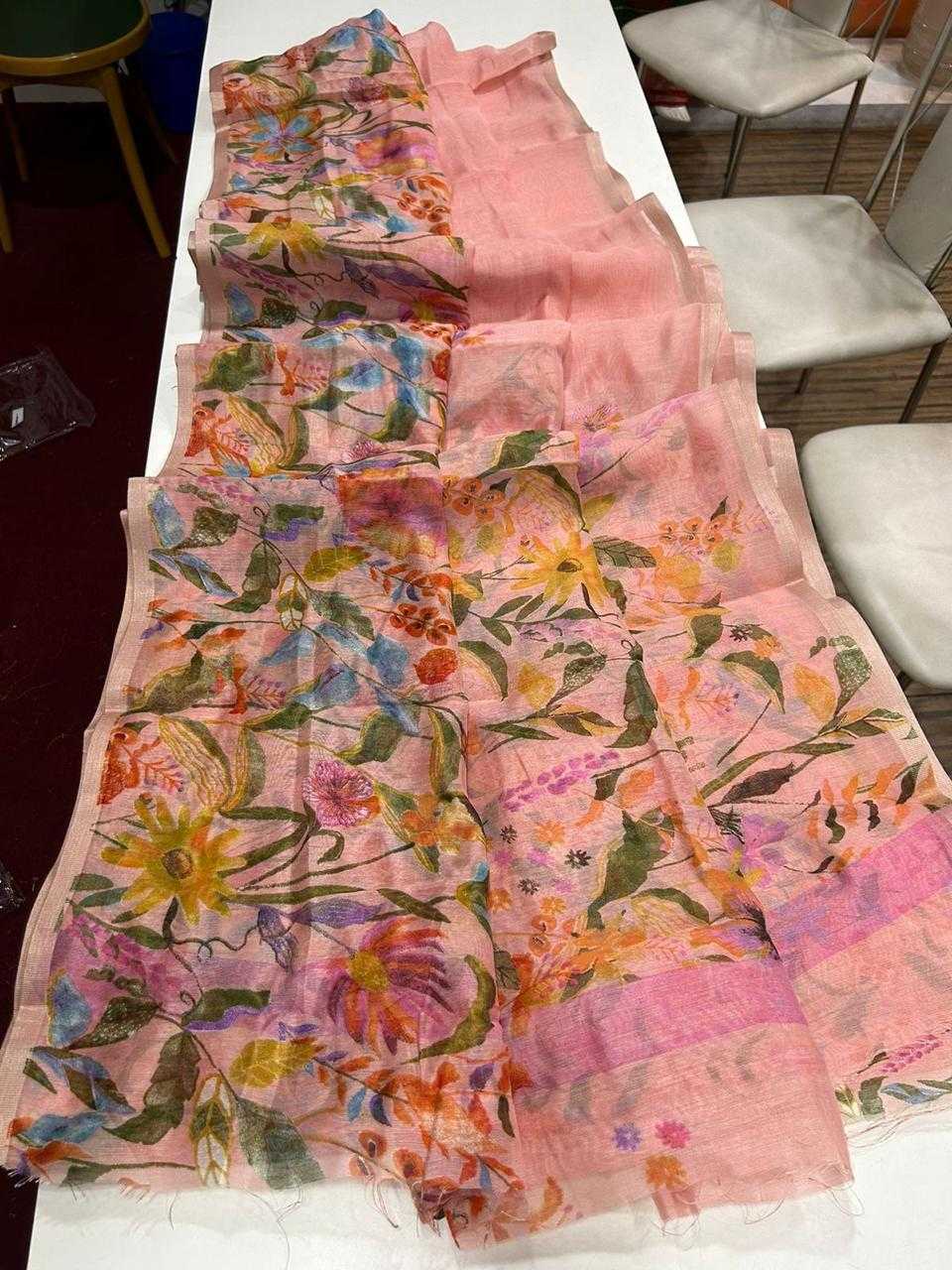 YNF LINEN KESH101 ANT138 LINEN SAREE WHOLESALE LINEN FLORA LADIES MANUFACTURER