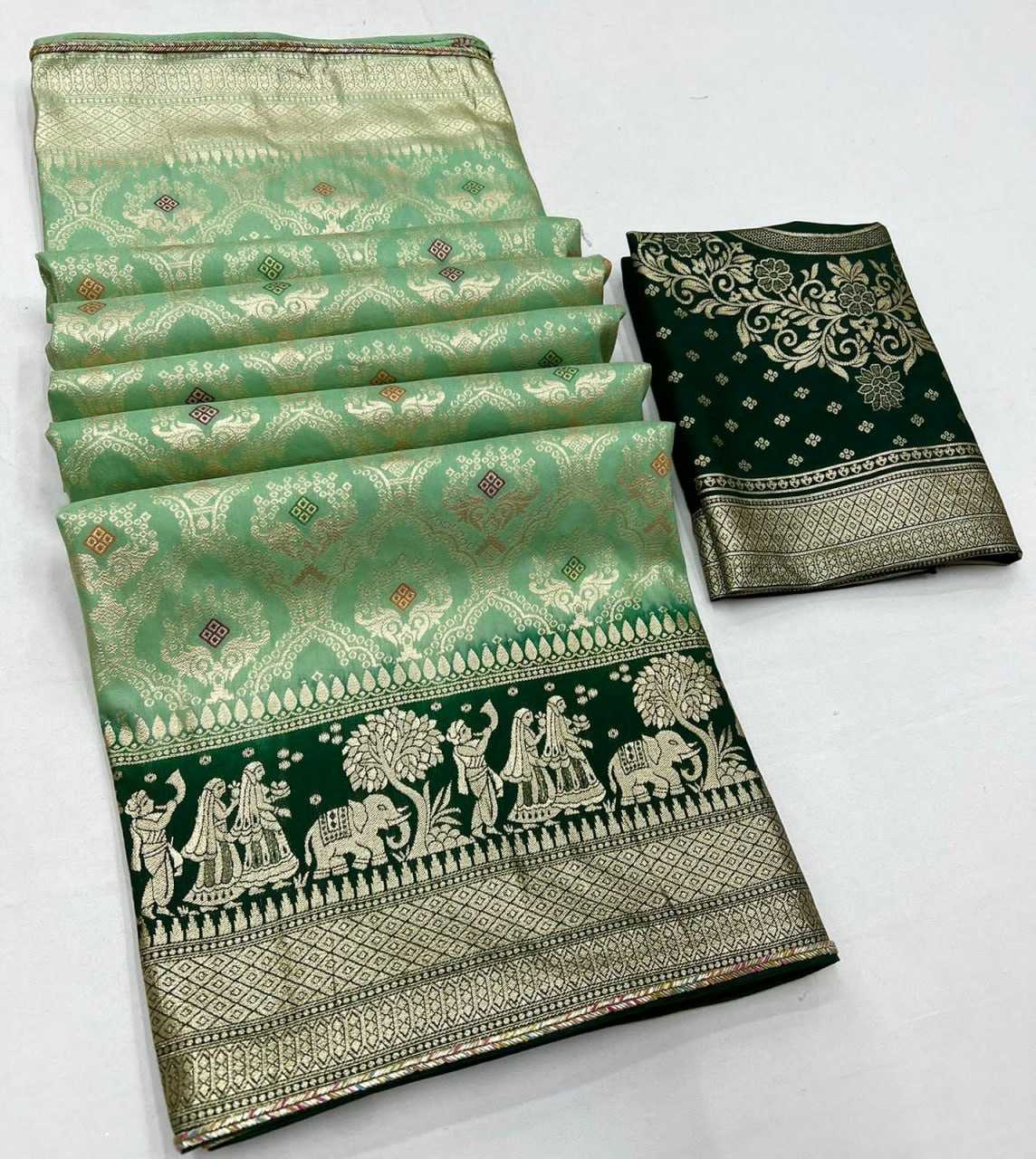 YNF MUSLIN SILK KESH267 RSJD11 SAREES WHOLESALE SAREES EMBROIDERY WEDDING TRADITIONAL SAREES MANUFACTURER