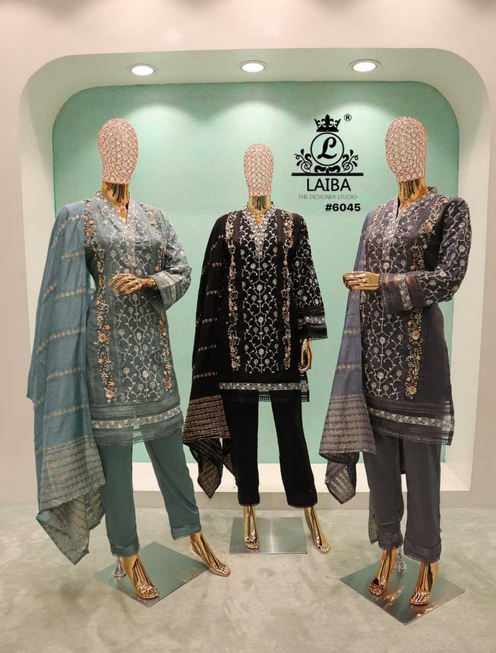 YNF ORGANZA LAIBA RIN145 MRD04 CLOTHING BRANDS WHOLESALE SUIT MANUFACTURER