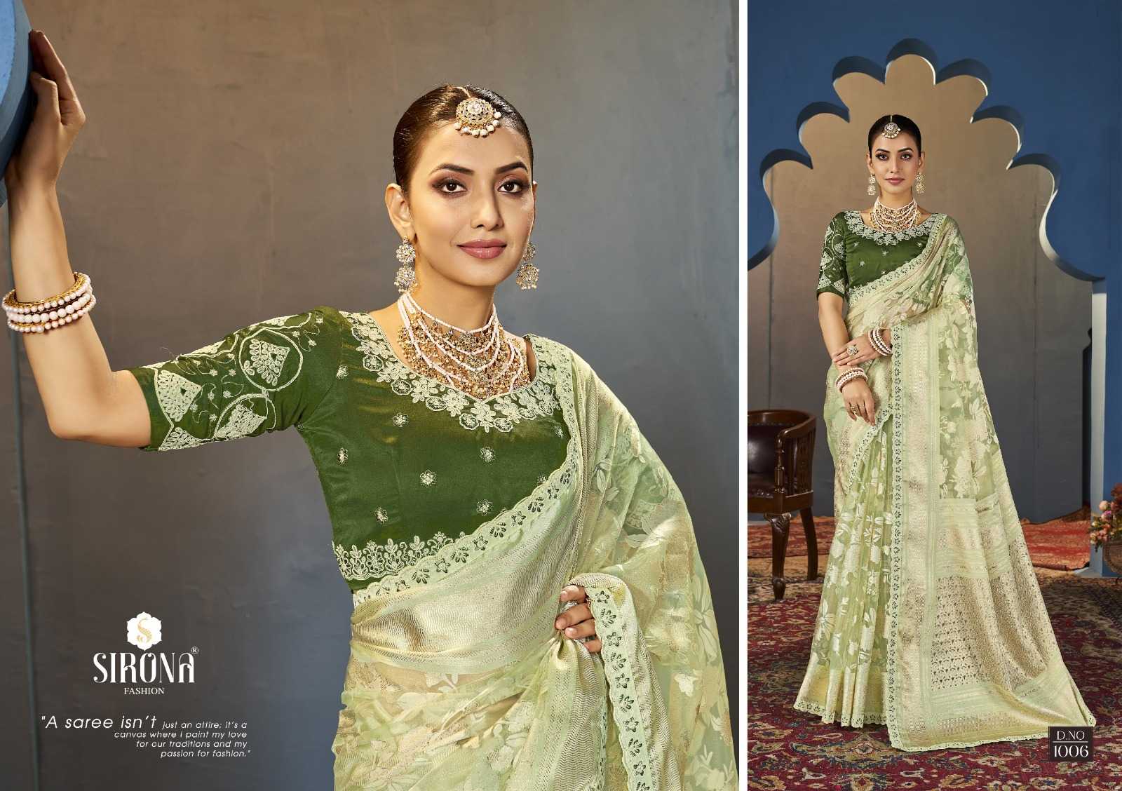 YNF ORGANZA SIRONA FASHION KESH113 Zuric CLOTHING BRANDS WHOLESALE SAREES MANUFACTURER
