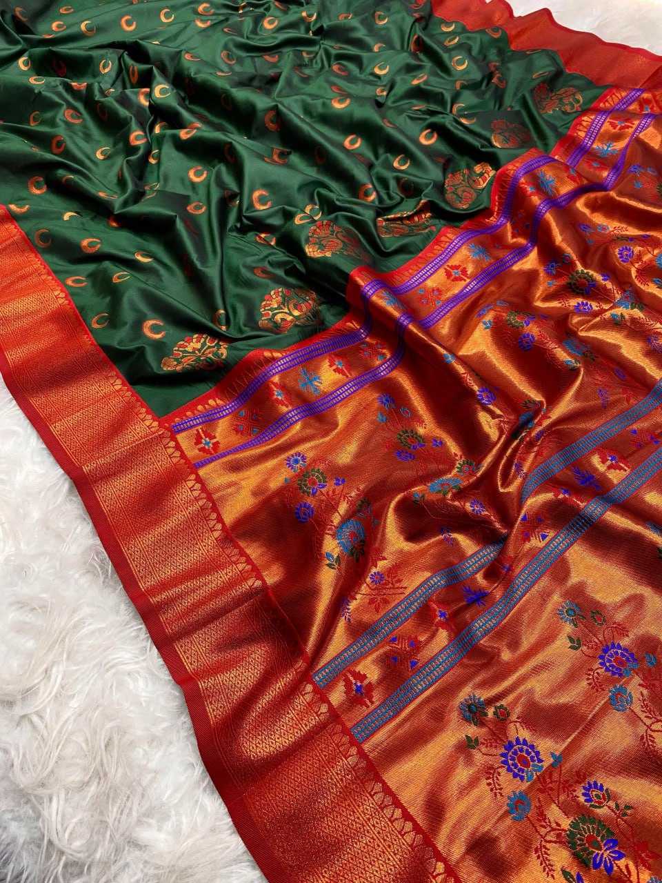 YNF PAITHANI SILK RIN150 Chandrakore Paithani SAREES WHOLESALE FESTIVEL PAITHANI SOFT SILK SAREES MANUFACTURER