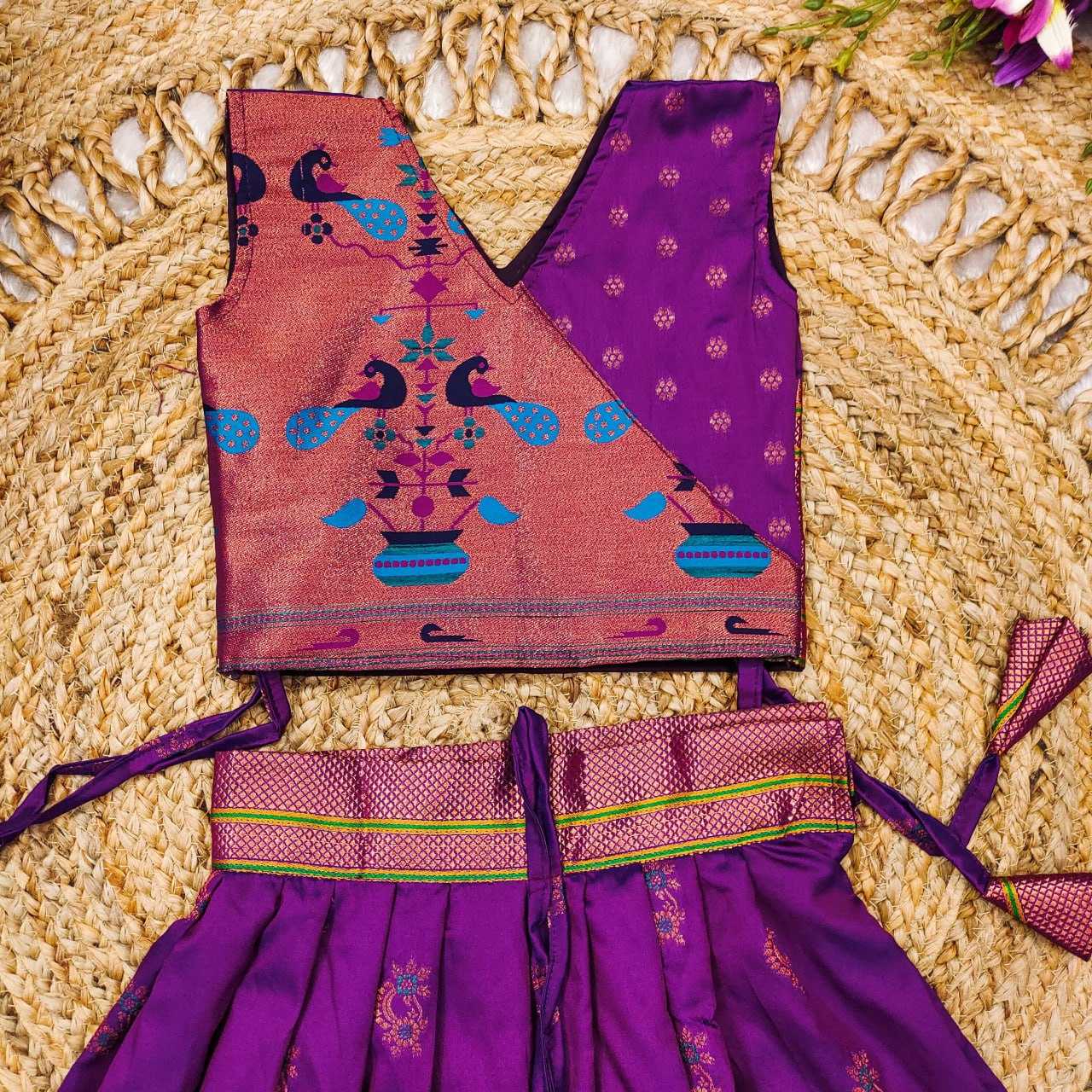 YNF PAITHANI SILK RIN192 8046 KIDS WEAR WHOLESALE KIDS LEHENGA CHOLI BABY GIRL LEHENGA KIDS WEAR MANUFACTURER